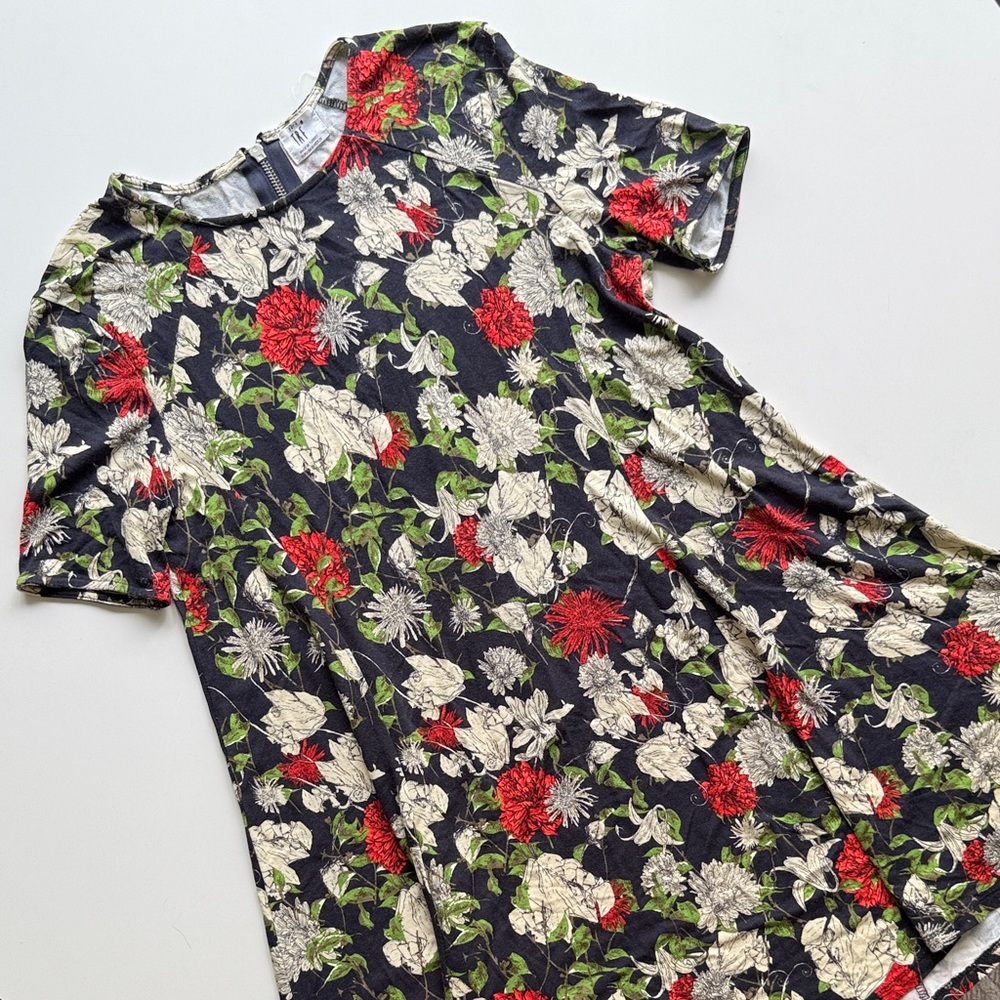 Zara TRF Floral print tent a-line dress size medium